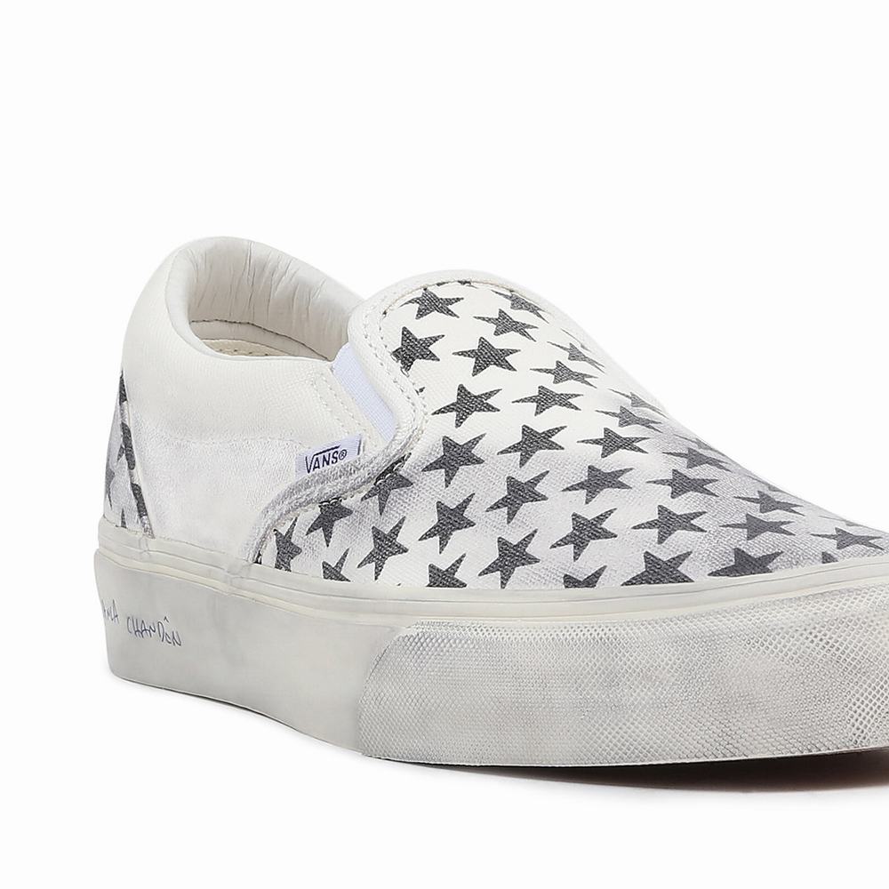 Women's Vans Vault By Vans x Bianca Chandôn Classic Slip On Shoes White | USA81097