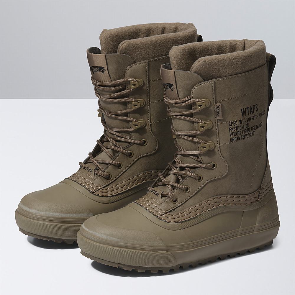 Women's Vans Vault By Vans x WTAPS Standard Snow MTE Snow Boots Brown | USA07143