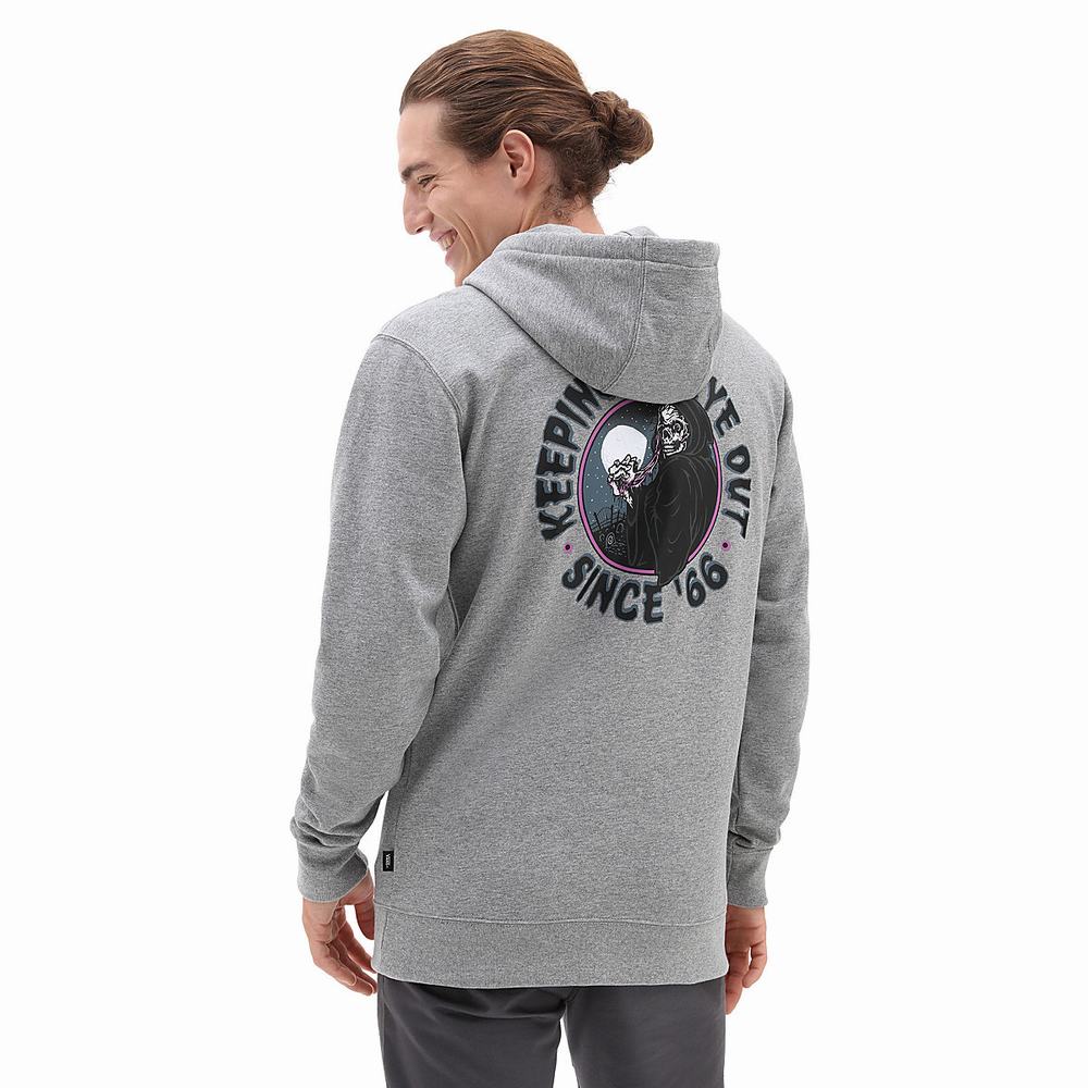 Women\'s Vans Vigilant Eye Hoodie Grey | USA65189