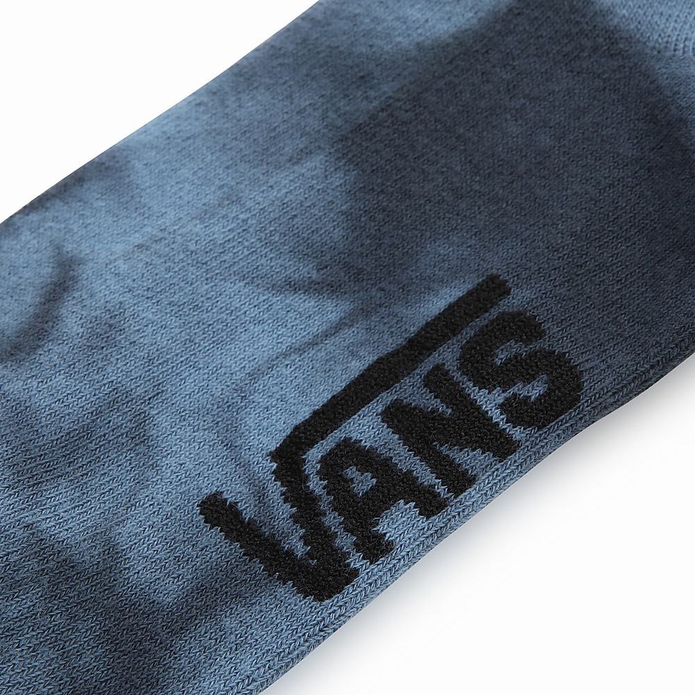 Women's Vans Washed Half Crew (1 Pair) Socks Blue | USA07418