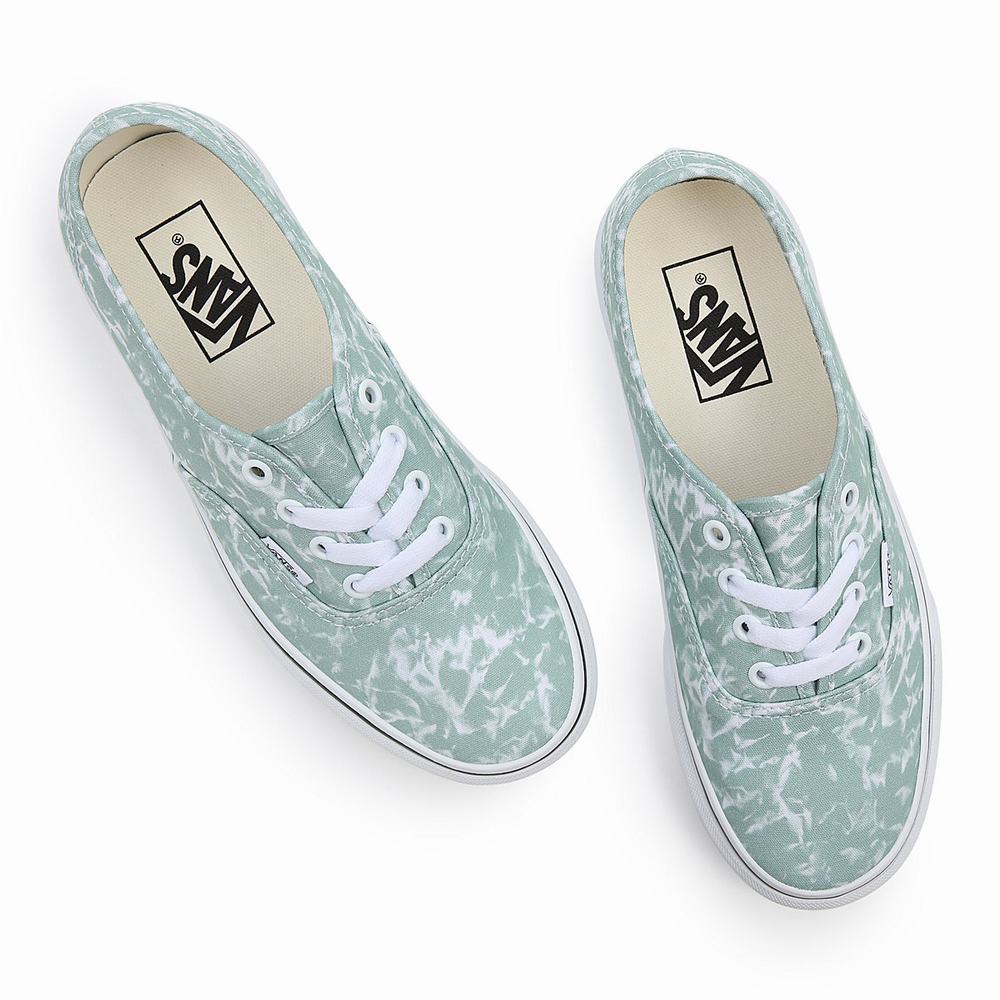 Women's Vans Washes Authentic Sneakers Green | USA54826