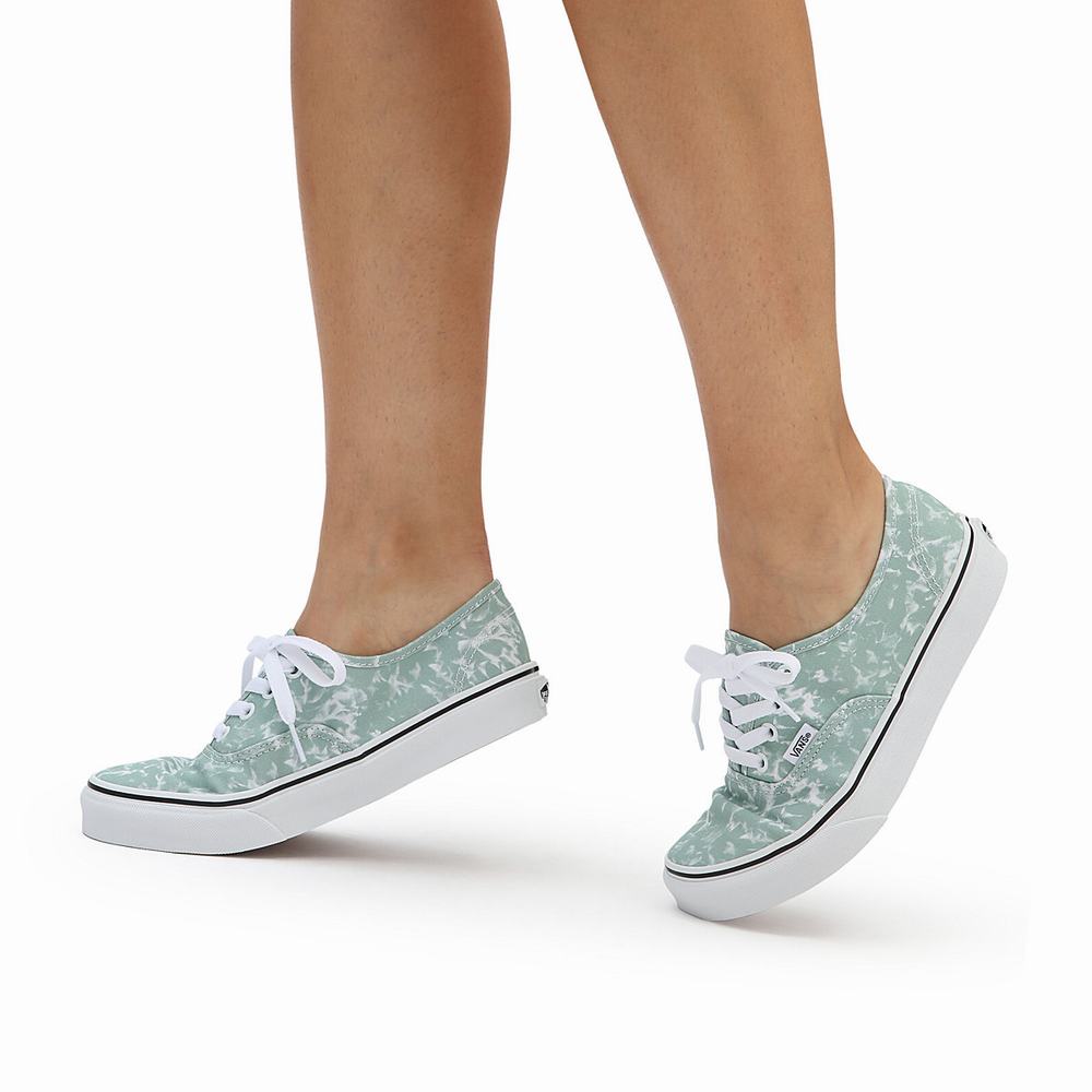 Women's Vans Washes Authentic Sneakers Green | USA54826