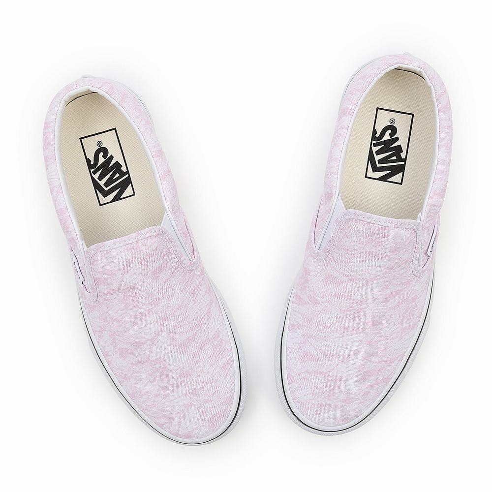 Women's Vans Washes Classic Slip On Shoes Pink | USA59716