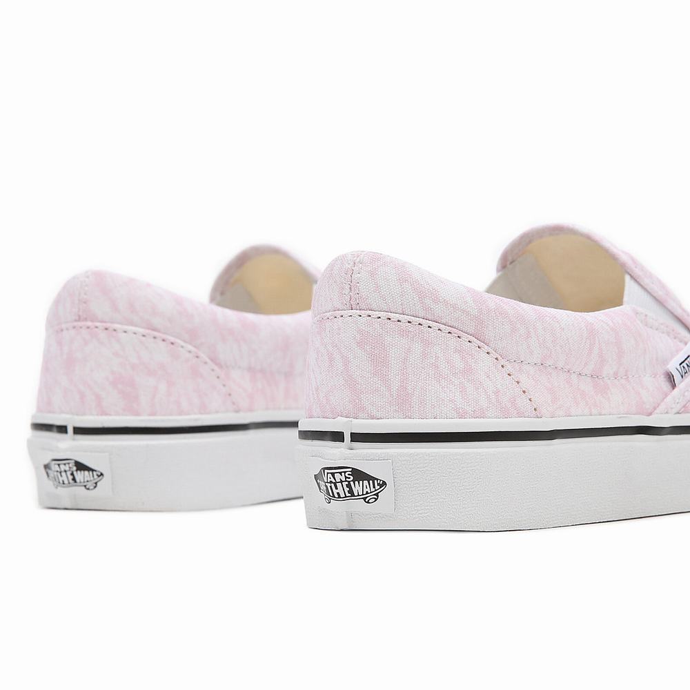 Women's Vans Washes Classic Slip On Shoes Pink | USA59716