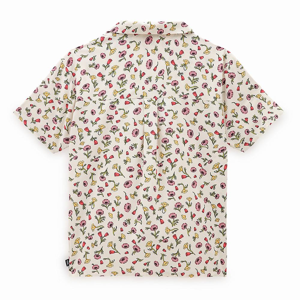 Women's Vans Wyld Printed Top Shirts White | USA16932