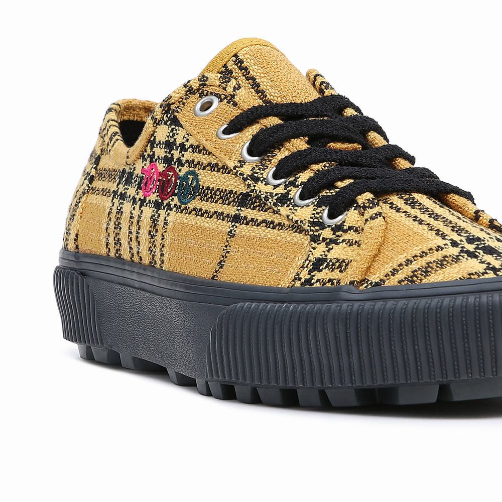 Women's Vans X Curren X Knost Delridge SF Sneakers Yellow | USA81937