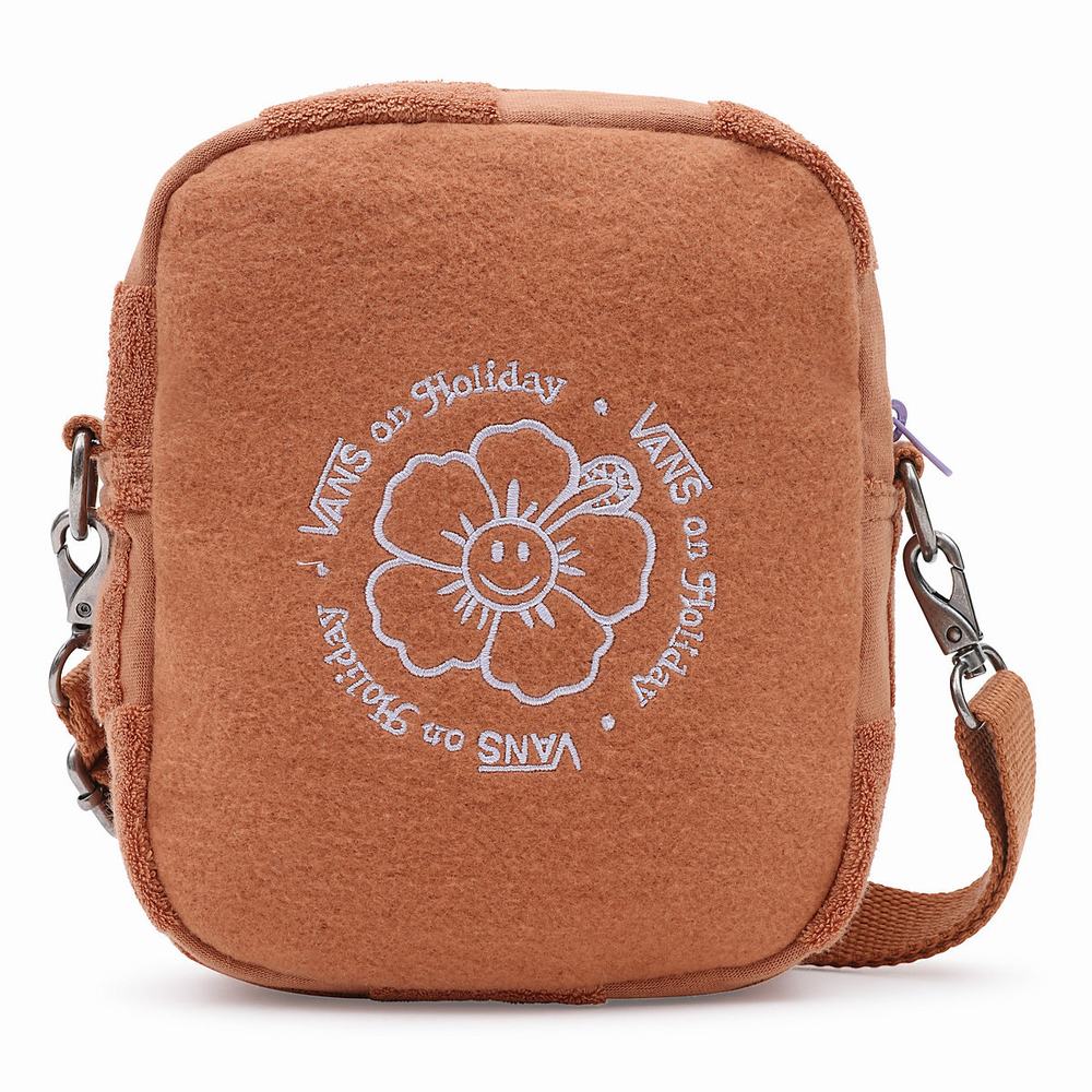 Women's Vans X EM on Holiday Cross body Bags Brown | USA94538