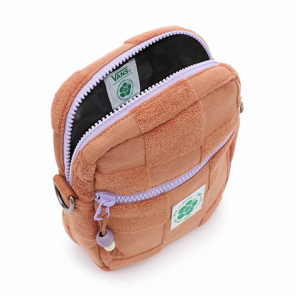 Women's Vans X EM on Holiday Cross body Bags Brown | USA94538