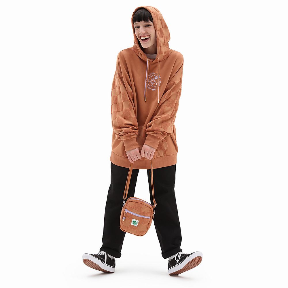 Women's Vans X EM on Holiday Hoodie Brown | USA72643