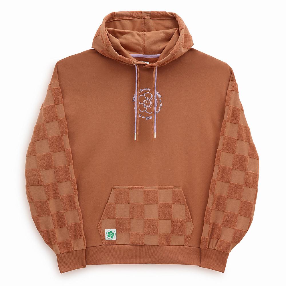 Women's Vans X EM on Holiday Hoodie Brown | USA72643