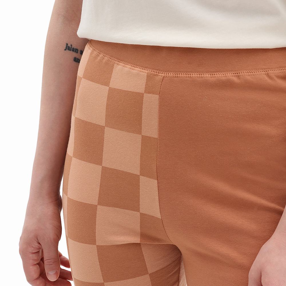 Women's Vans X EM on Holiday Shorts Brown | USA42163