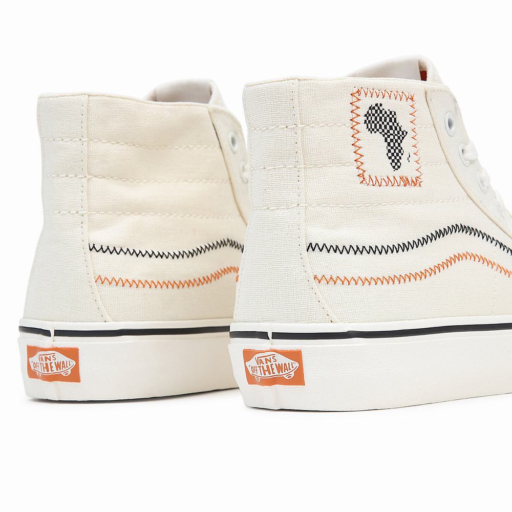 Women's Vans X Juju SC Sk8-Hi 38 Decon Vr3 SF Sneakers White | USA84375