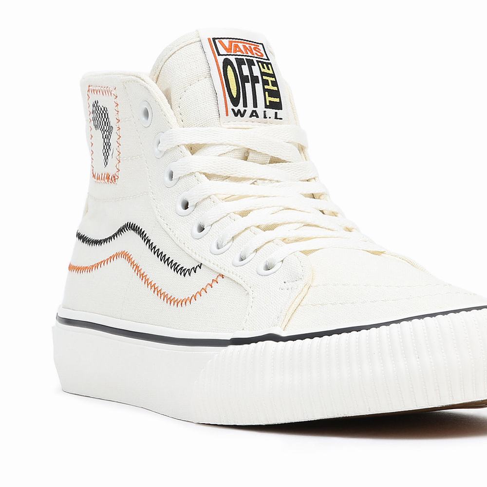 Women's Vans X Juju SC Sk8-Hi 38 Decon Vr3 SF Sneakers White | USA84375