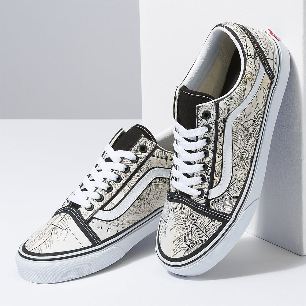 Women's Vans X MOCA Frances Stark Old Skool Sneakers Brown | USA91572