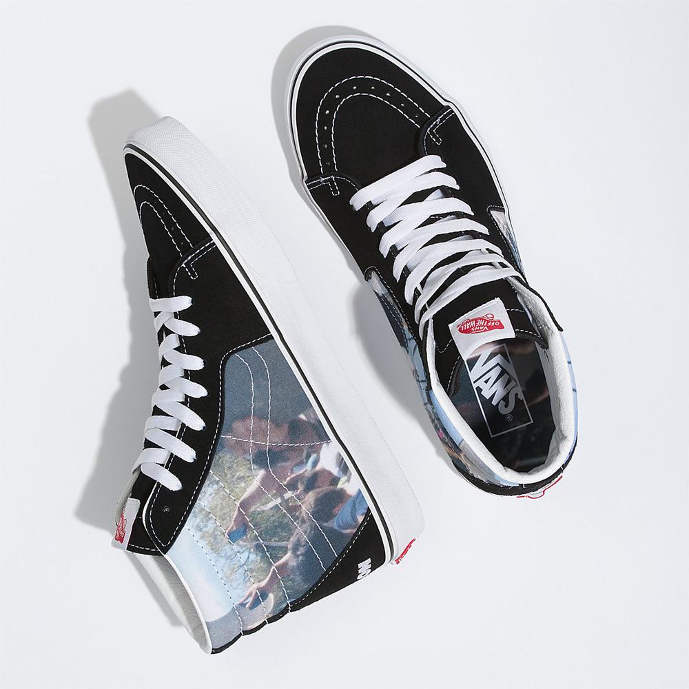 Women's Vans X MOCA Frances Stark Sk8-Hi Sneakers Black | USA90345