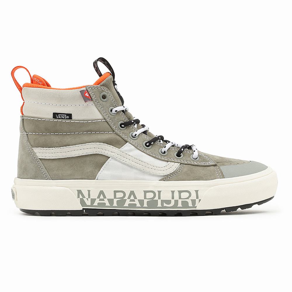 Women's Vans X Napapijri Sk8-Hi MTE-2 Sneakers Green / Beige | USA06751