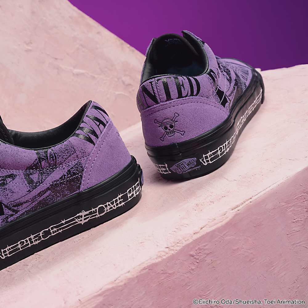 Women's Vans X One Piece Skate Old Skool Skate Shoes Purple | USA20763