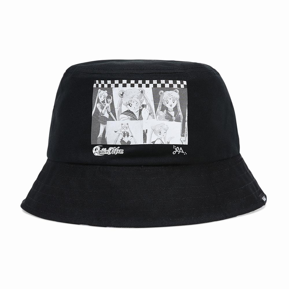 Women\'s Vans X Pretty Guardian Sailor Moon Lizzie Bucket Hats Black | USA19268