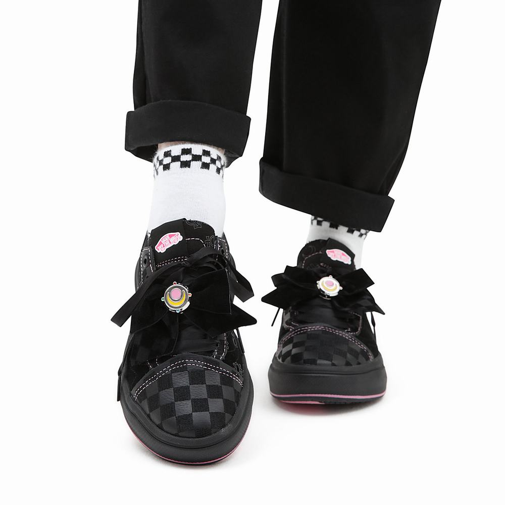 Women's Vans X Pretty Guardian Sailor Moon Old Skool Overt CC Sneakers Black | USA23985