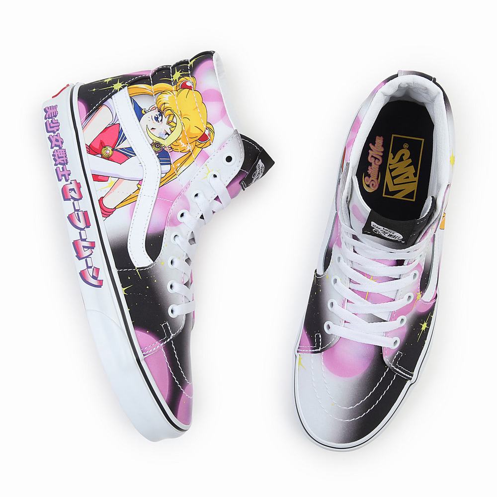 Women's Vans X Pretty Guardian Sailor Moon Sk8-Hi Sneakers Multicolor | USA69715