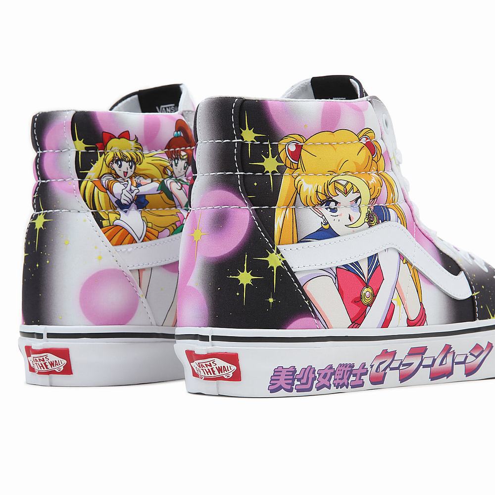 Women's Vans X Pretty Guardian Sailor Moon Sk8-Hi Sneakers Multicolor | USA69715