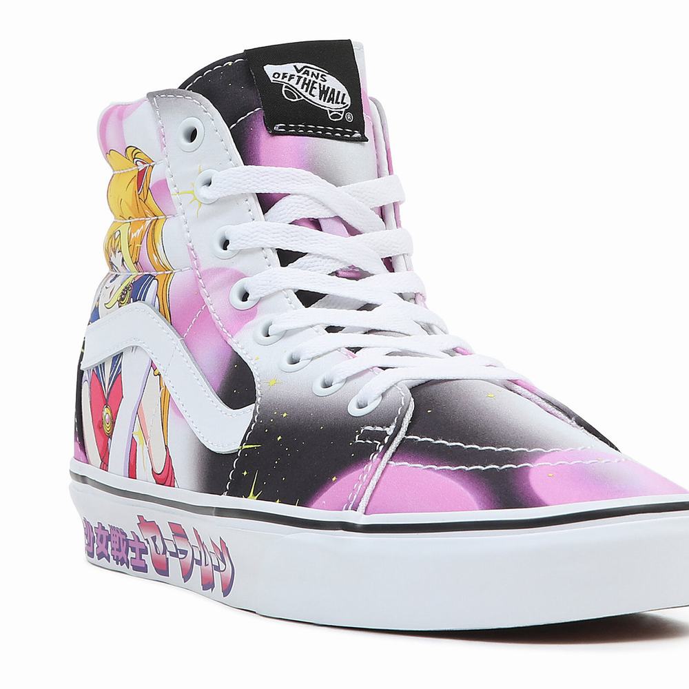 Women's Vans X Pretty Guardian Sailor Moon Sk8-Hi Sneakers Multicolor | USA69715