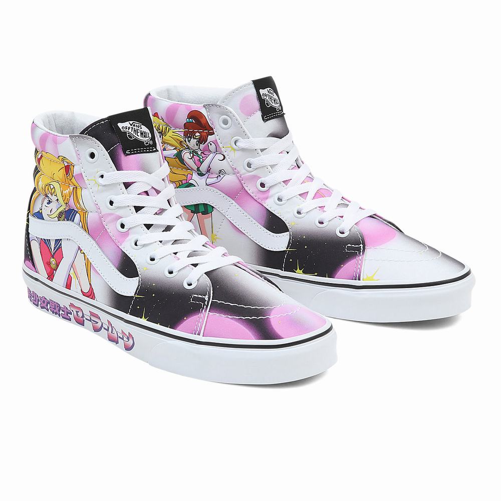 Women\'s Vans X Pretty Guardian Sailor Moon Sk8-Hi Sneakers Multicolor | USA69715