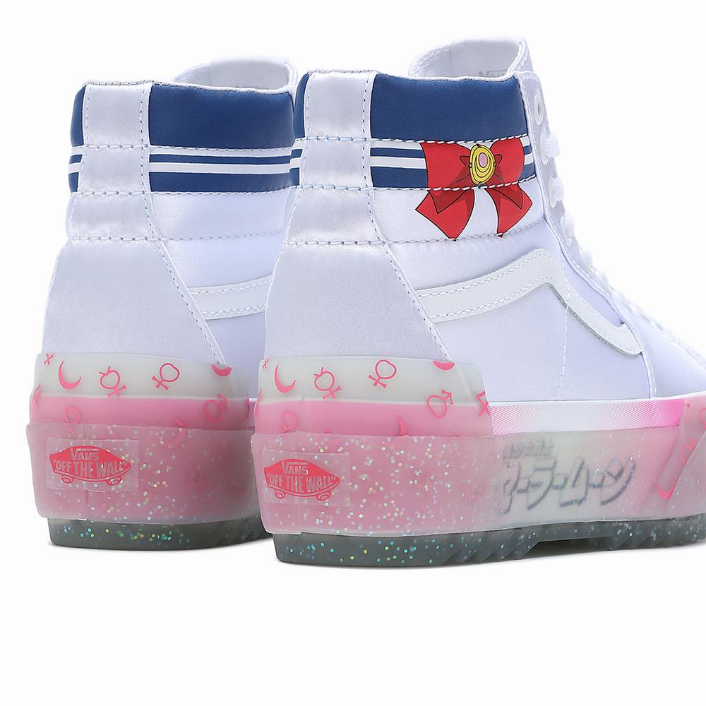 Women's Vans X Pretty Guardian Sailor Moon SK8-Hi Stacked Sneakers Multicolor | USA74312