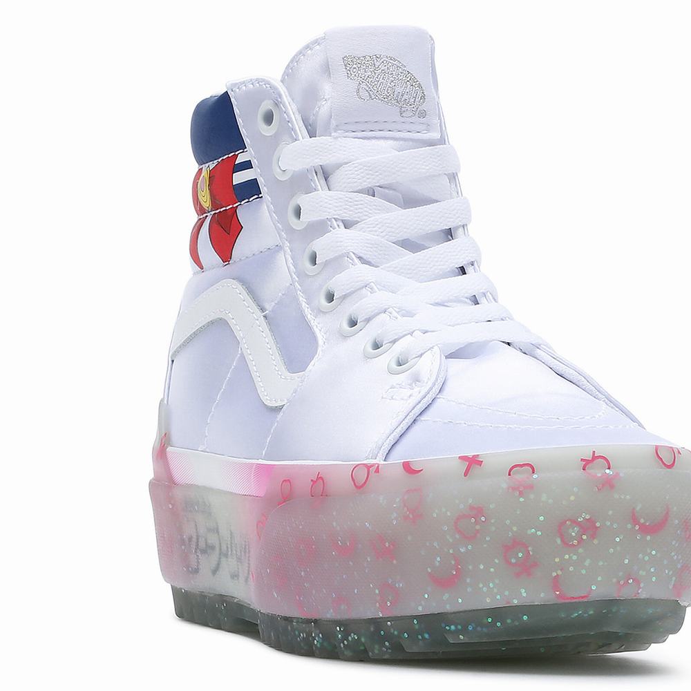 Women's Vans X Pretty Guardian Sailor Moon SK8-Hi Stacked Sneakers Multicolor | USA74312