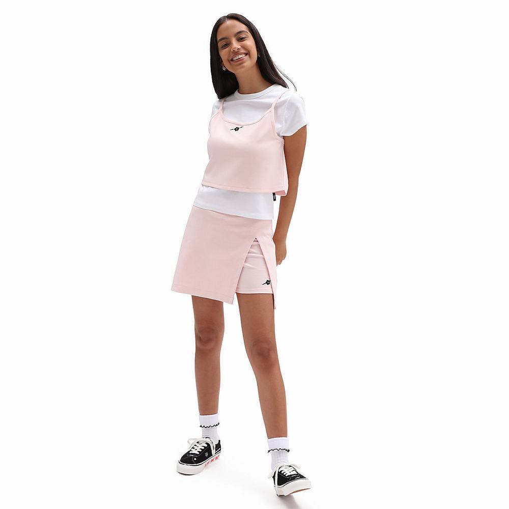 Women's Vans X Sandy Liang Layered T Shirts Pink | USA74916