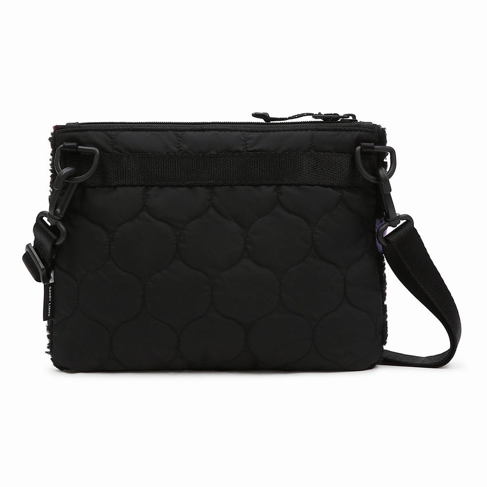 Women's Vans X Sandy Liang Sherpa Cross body Bags Black | USA30846