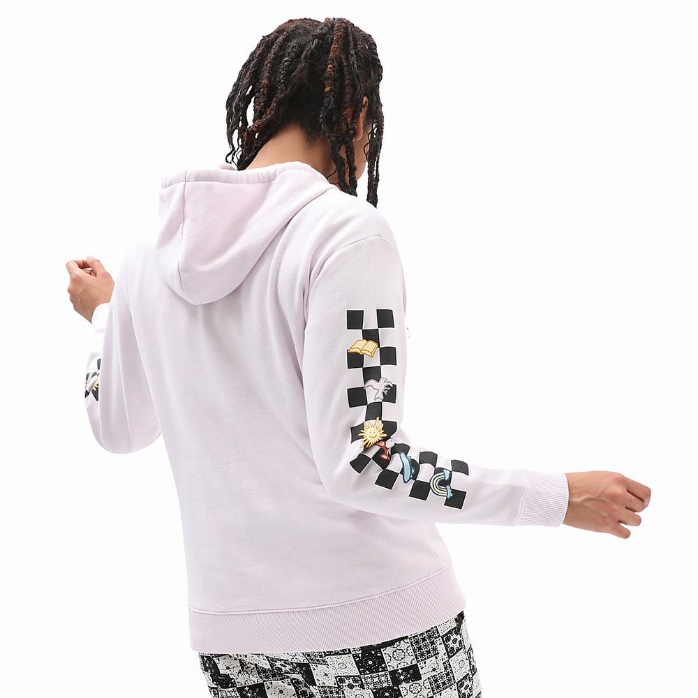 Women's Vans X Skateistan Boyfriend Hoodie Purple | USA37491