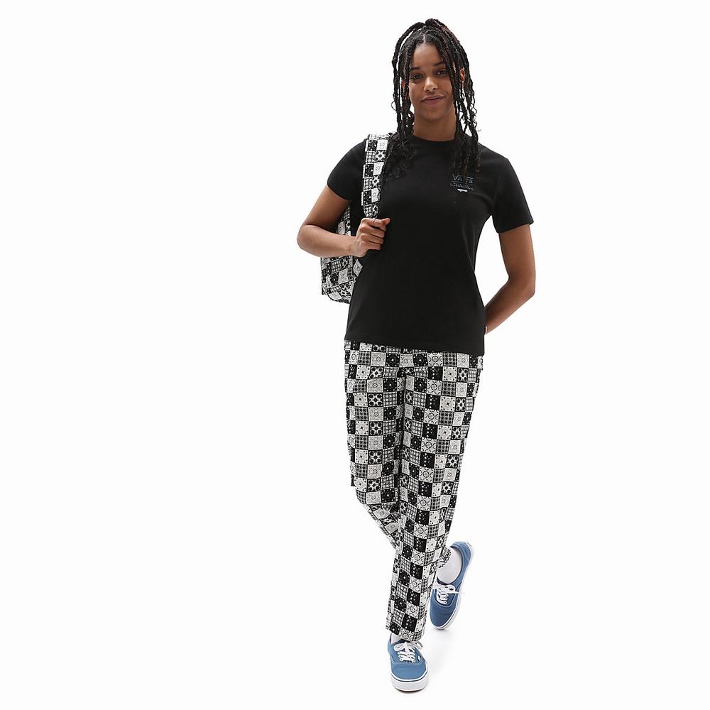 Women's Vans X Skateistan T Shirts Black | USA35791