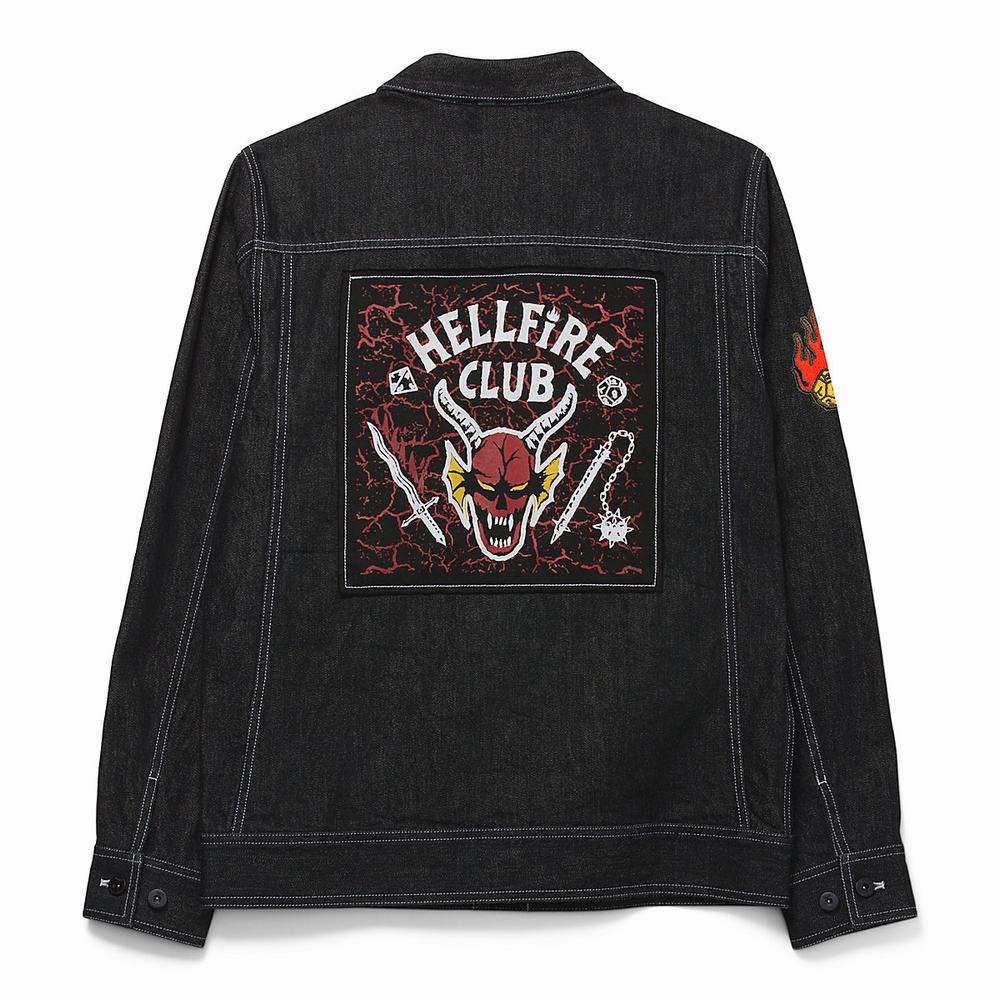 Women's Vans X Stranger Things HFC Jackets Black | USA84920