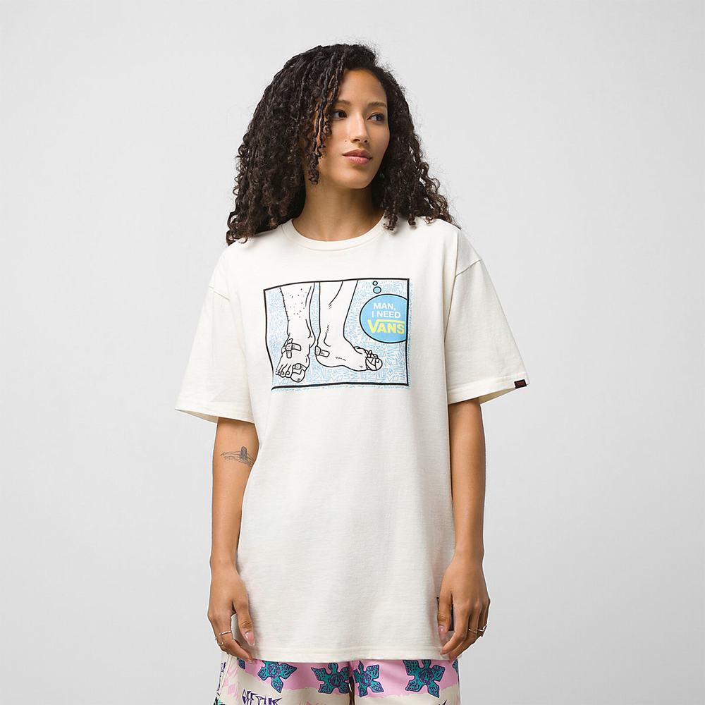 Women's Vans X Stranger Things I Need T Shirts White | USA06748