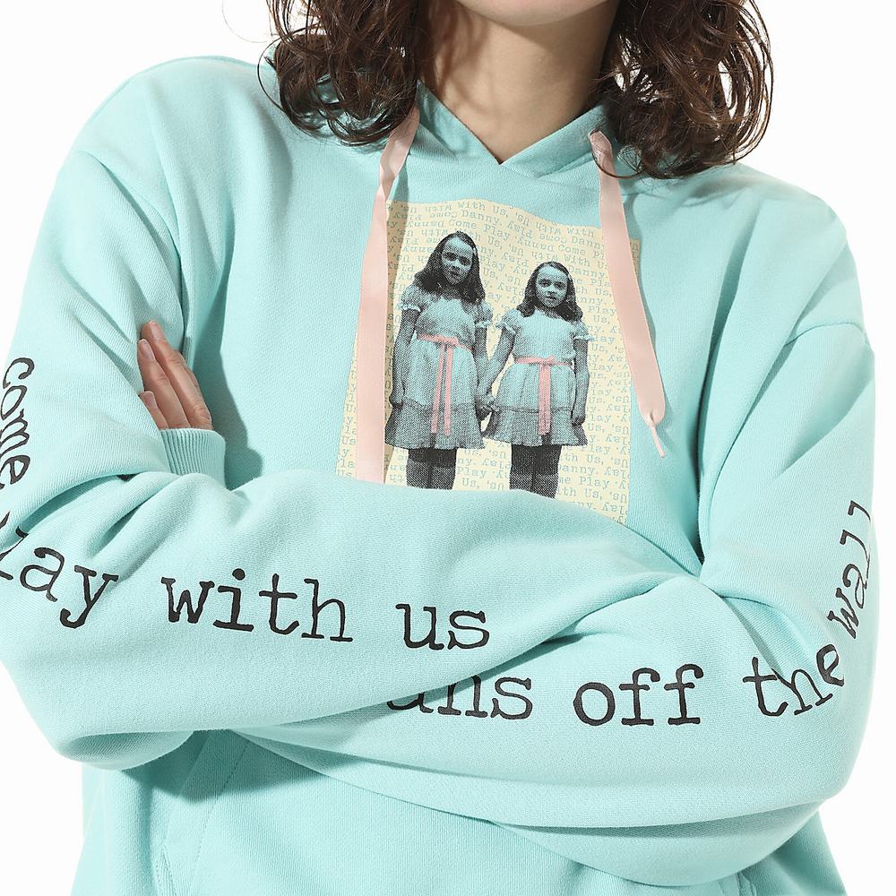 Women's Vans X The Shining Boyfriend Hoodie Blue | USA07318