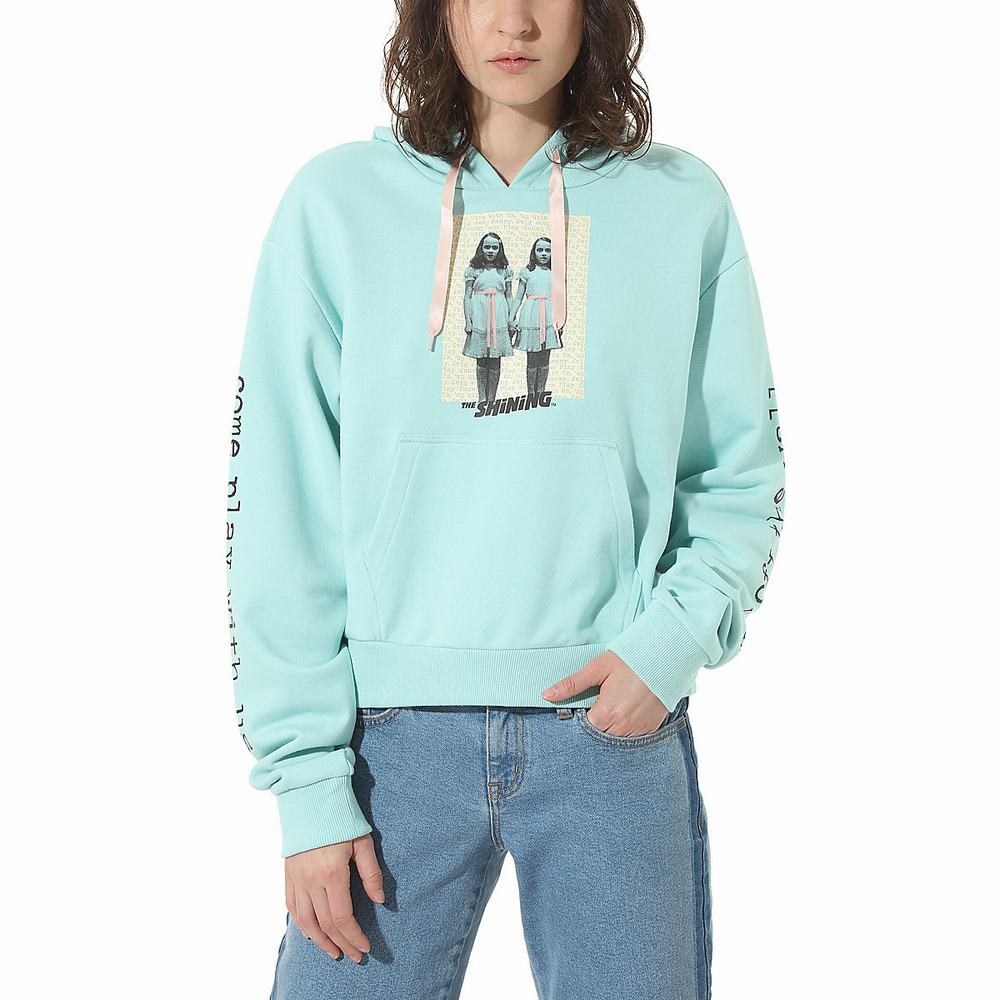 Women\'s Vans X The Shining Boyfriend Hoodie Blue | USA07318