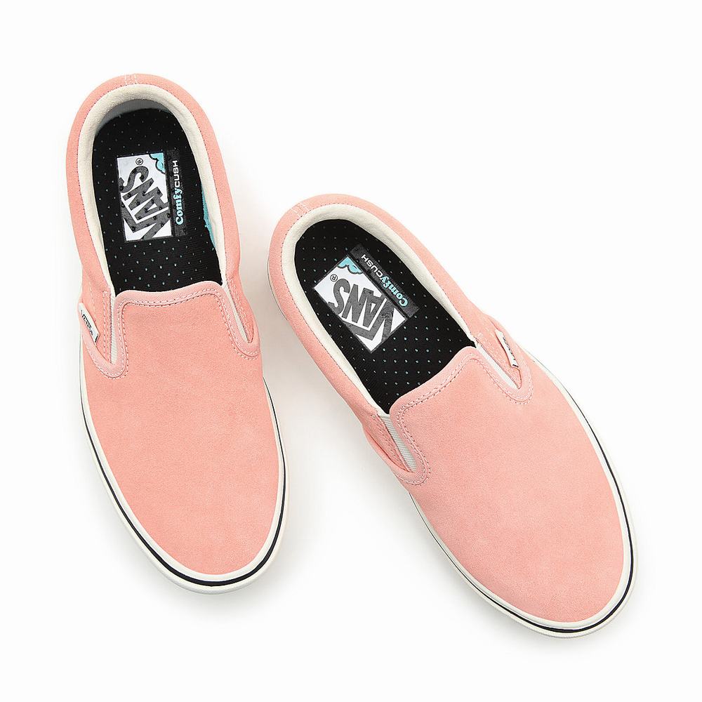 Women's Vans colour Pack ComfyCush Slip On Shoes Pink | USA70634