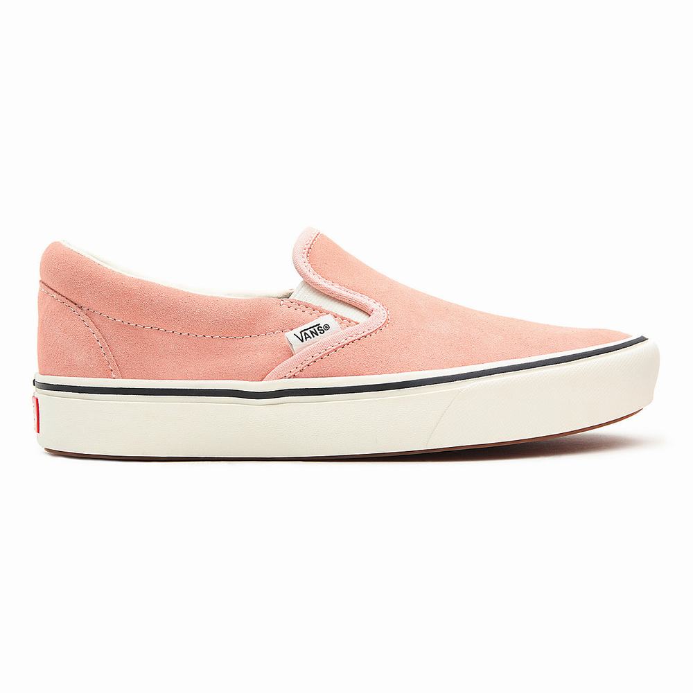 Women's Vans colour Pack ComfyCush Slip On Shoes Pink | USA70634