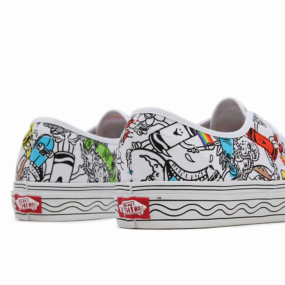 Women's Vans x Crayola Authentic Sneakers Multicolor / White | USA04891