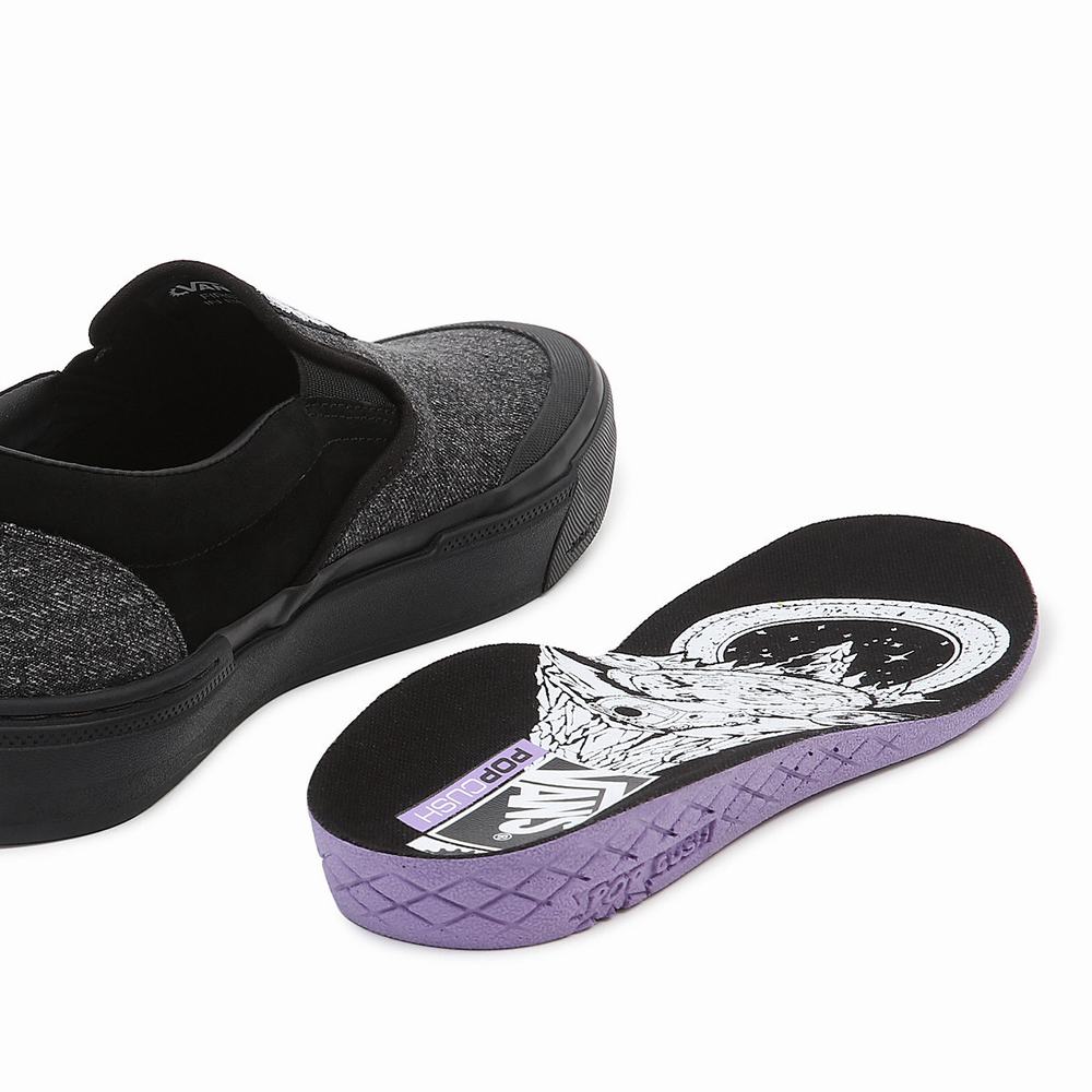 Women's Vans x Fast And Loose BMX Slip On Shoes Black | USA93561