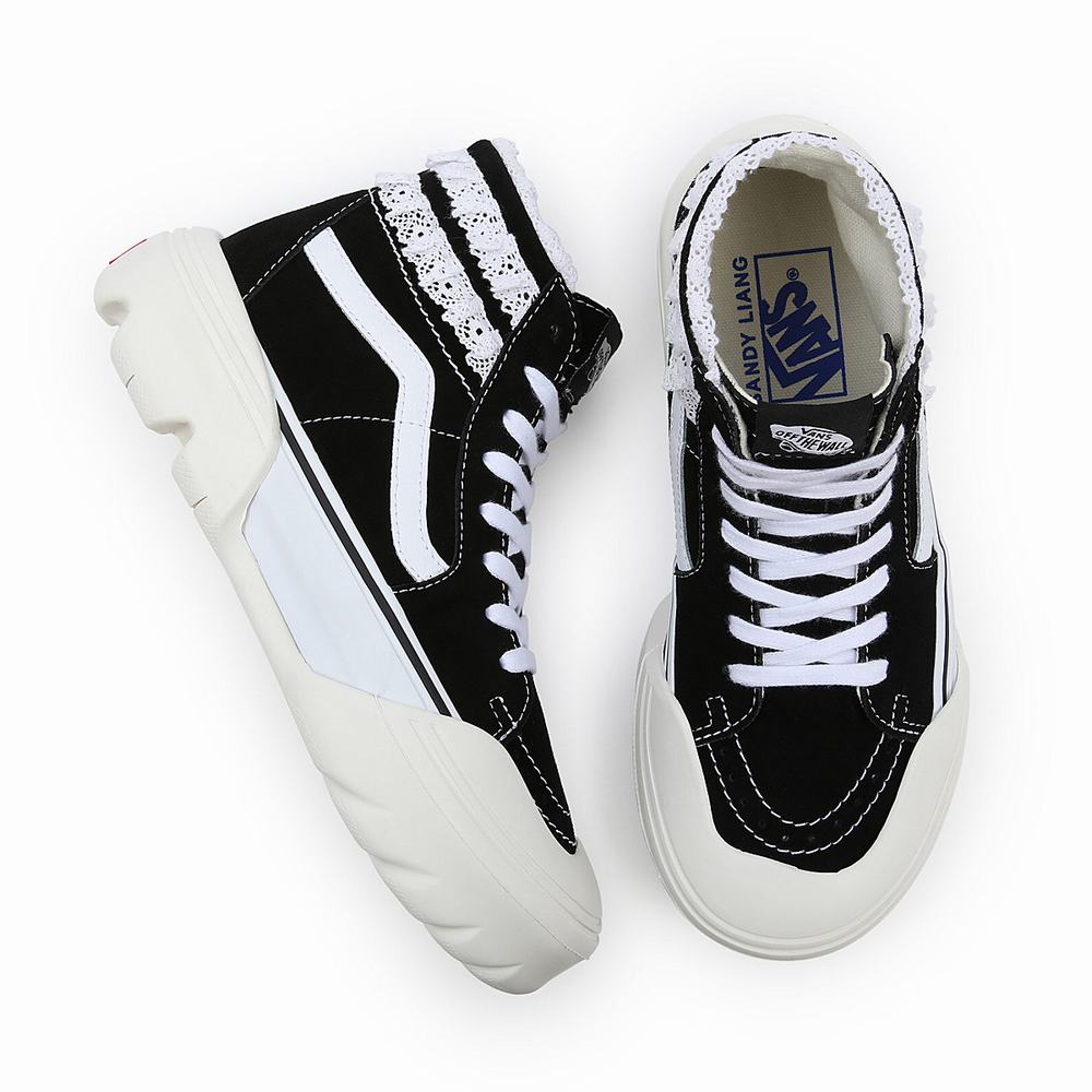 Women's Vans x Sandy Liang SK8-Hi Tapered Modular Sneakers Black | USA72546