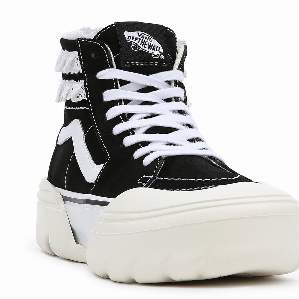 Women's Vans x Sandy Liang SK8-Hi Tapered Modular Sneakers Black | USA72546