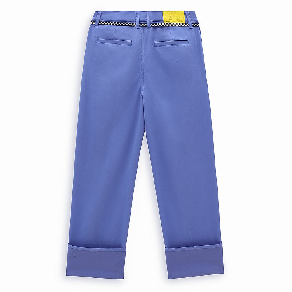 Women's Vans x Tierra Whack Authentic Chino Cuff Pants Blue | USA31264