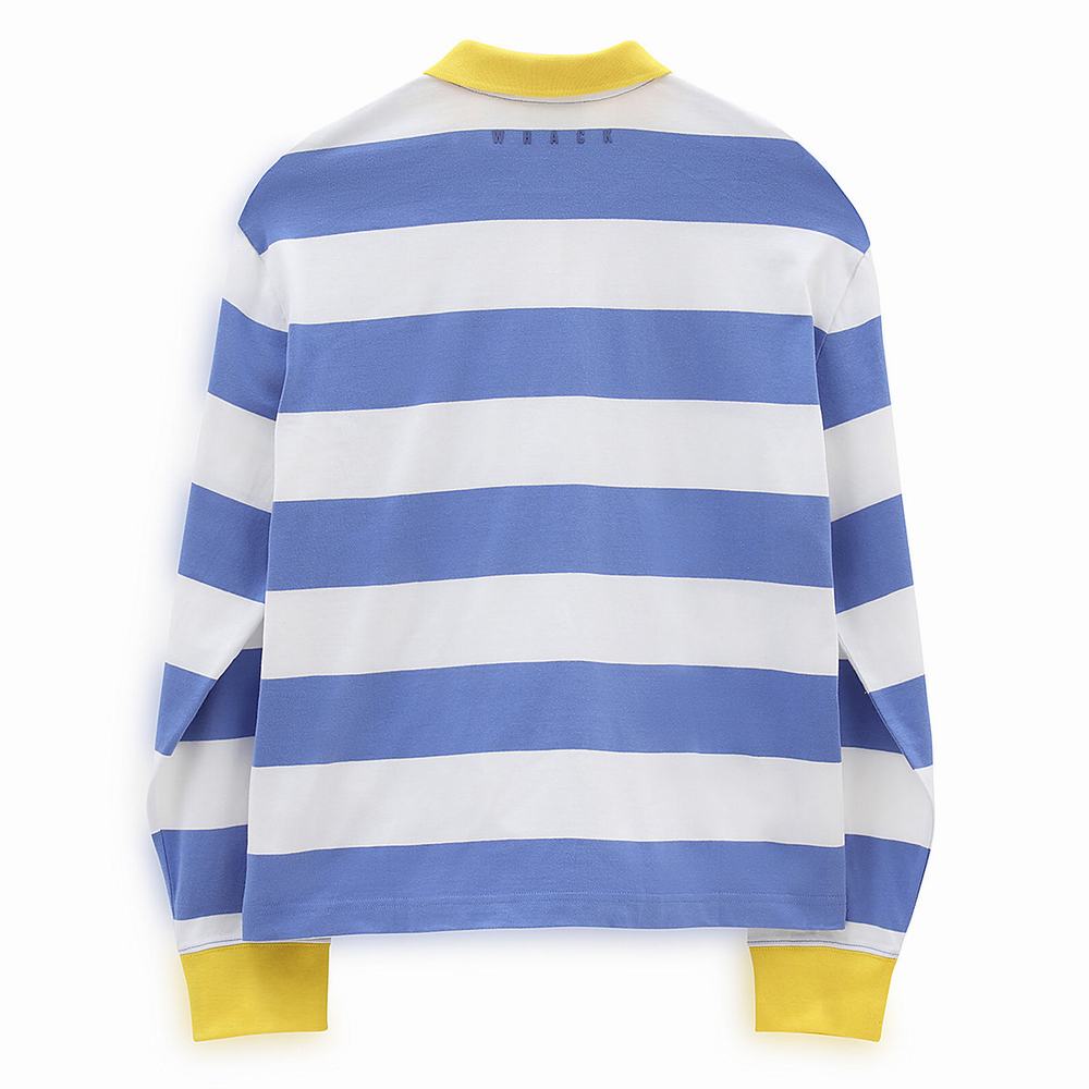 Women's Vans x Tierra Whack Long Sleeve Polo Sweatshirts Blue | USA86704