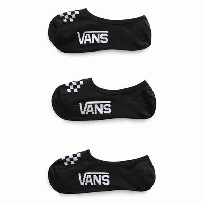 Kids' Vans Classic Canoodle US 1-6 (3 pairs) Socks Black / White | USA72948