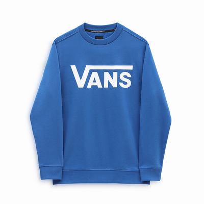 Kids' Vans Classic Crew (8-14 years) Sweatshirts Blue | USA70526