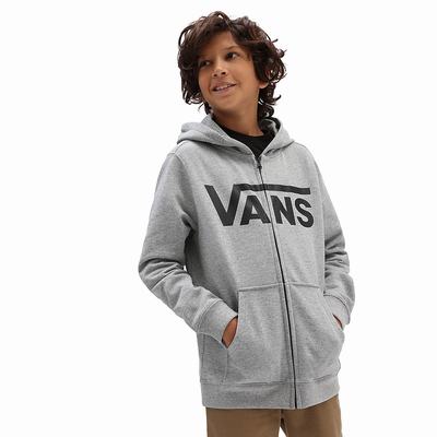 Kids' Vans Classic Zip II (8-14+ years) Hoodie Grey | USA68301