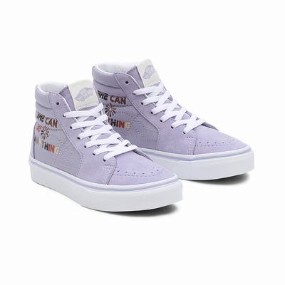 Kids' Vans Divine Energy SK8-Hi (4-8 years) Sneakers Purple | USA95602