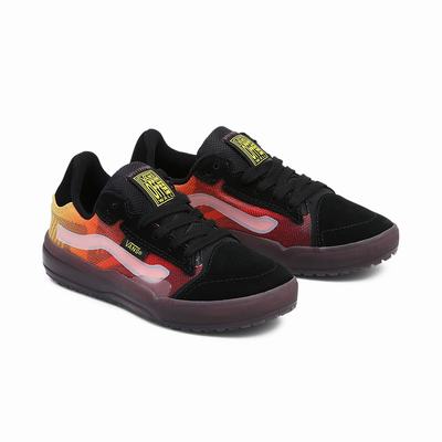 Kids' Vans EVDNT UltimateWaffle (4-8 years) Sneakers Black / Orange | USA50281